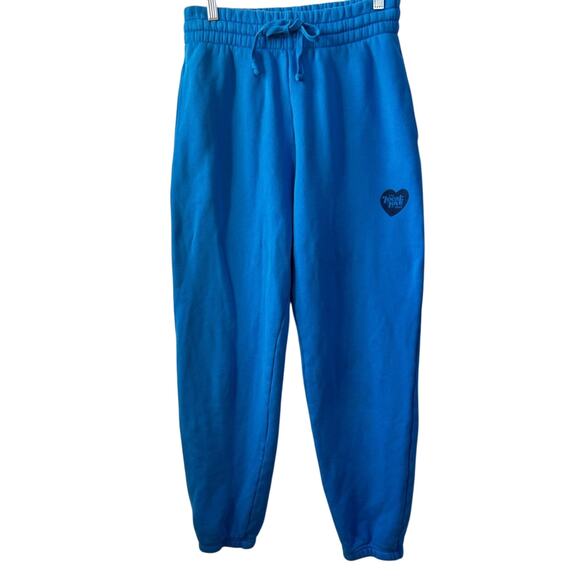 The Local Love Club Lovers Uniform Sweatpants  Deep Blue Size Large Gently Used - Picture 2 of 10